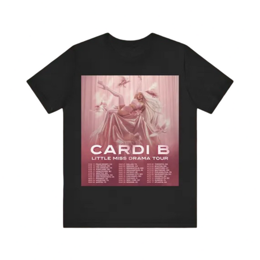 Cardi B Merch - Am I The Drama? Tour Dates Black Shirt